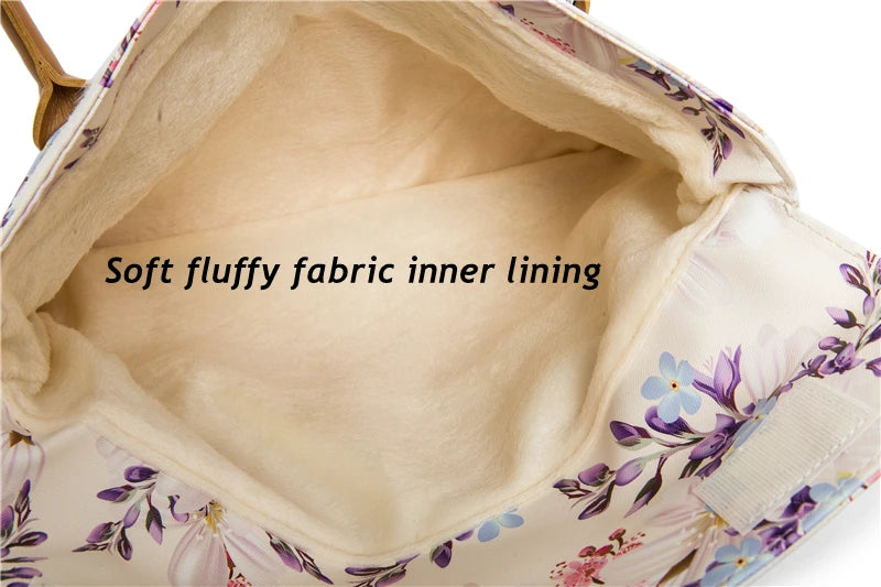 Sacoche ordinateur fleur d'hiver