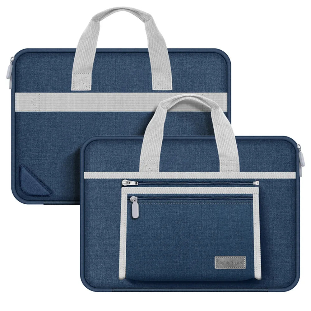 Une housse ordinateur pour voyage bleu
