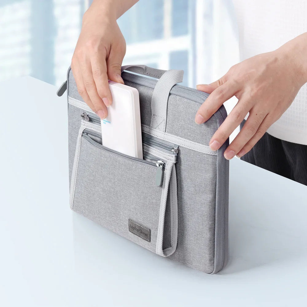 Pochette ordinateur avec double compartiment