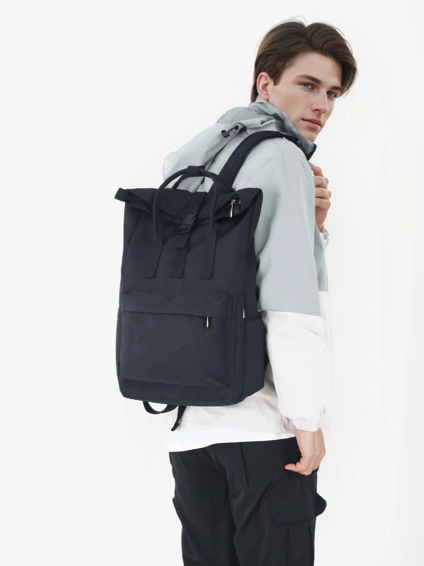 Backpack, Simple Female College Student, Can Hold Computer, Travel, Lightweight 2024 New Style, Large-Capacity Backpack, School