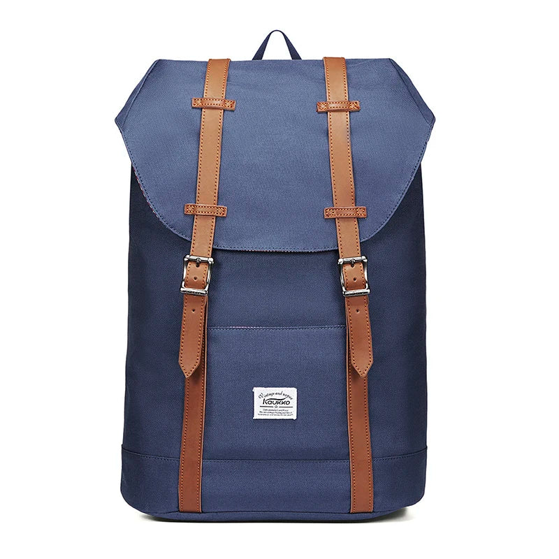 Sac à dos ordinateur femme vintage bleu