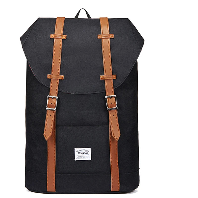 Sac à dos ordinateur femme vintage noir