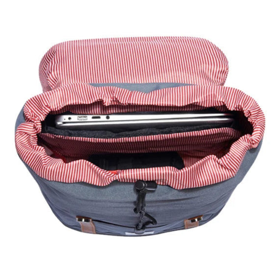 Sac à dos ordinateur femme vintage rose vue de haut