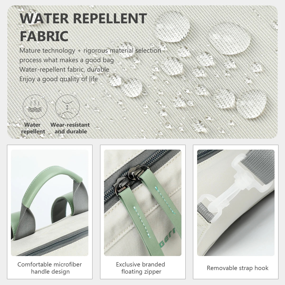 Sac ordinateur blanc impermeable