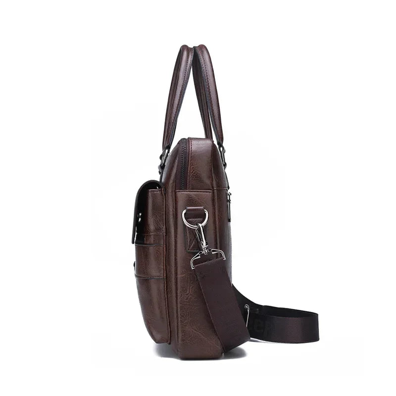 Sac en cuir de profil