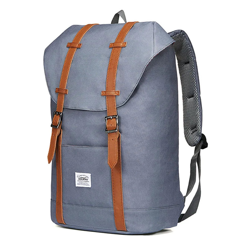 Sac à dos ordinateur femme vintage gris