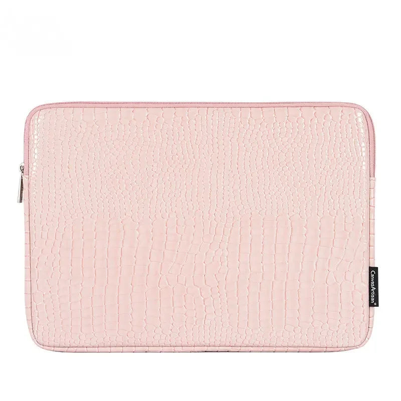 Housse ordinateur rose claire