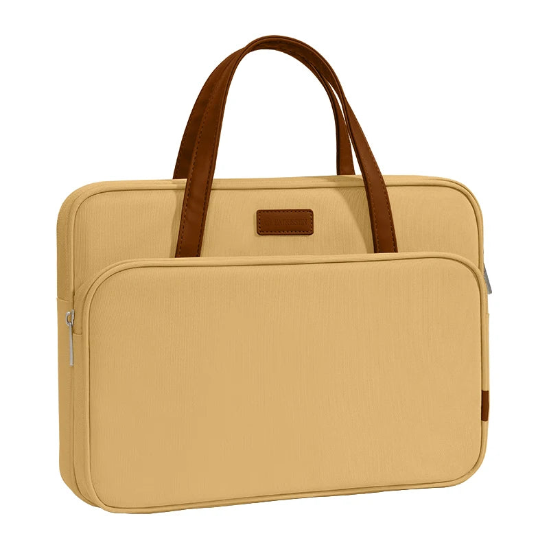 Sac ordinateur femme design jaune