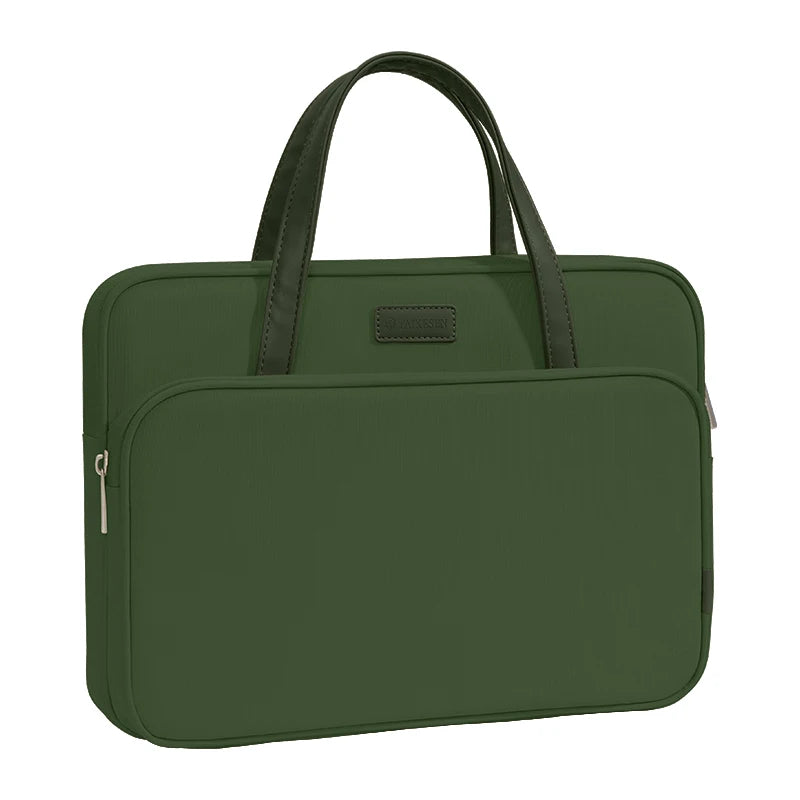 Sac ordinateur femme design vert