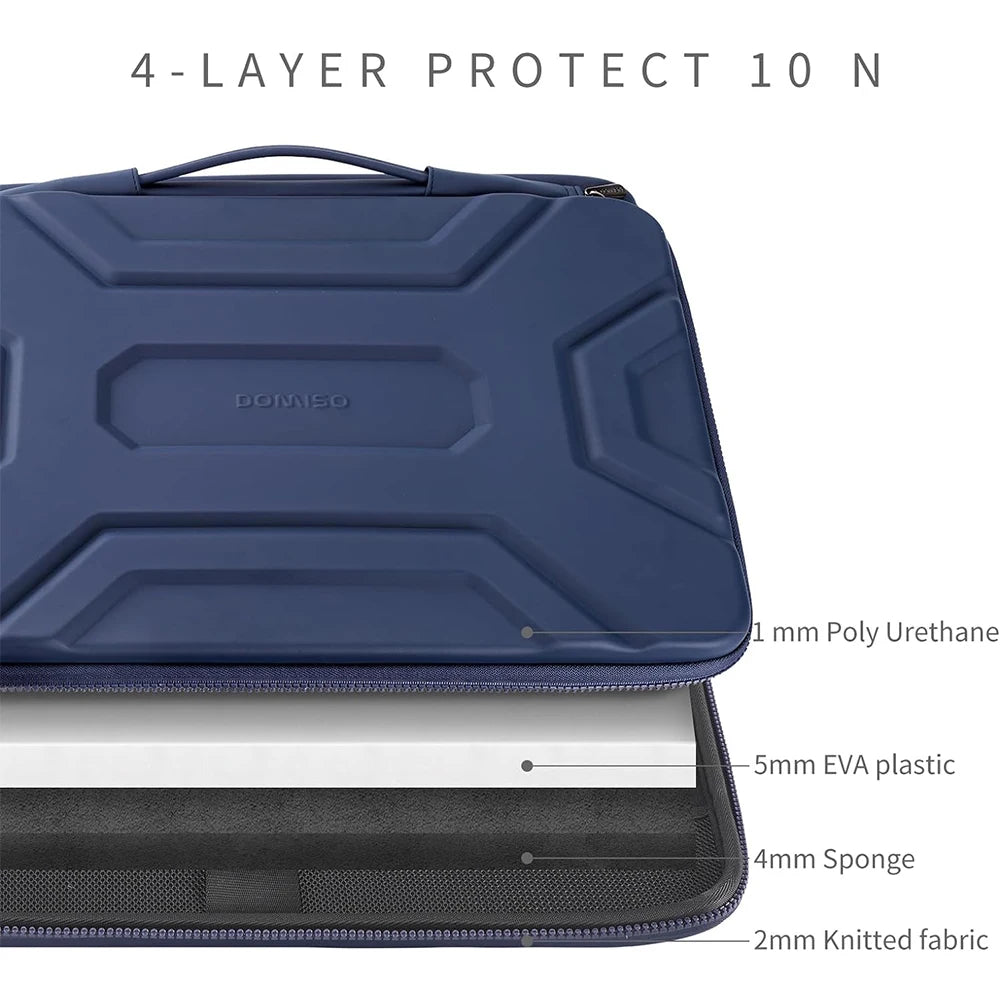 Sacoche ordinateur bleu marine protection