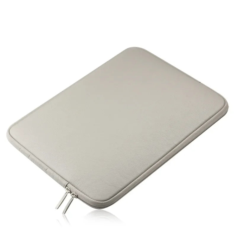 Housse ordinateur gris en PU