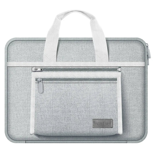 Housse ordinateur portable blanche et grise