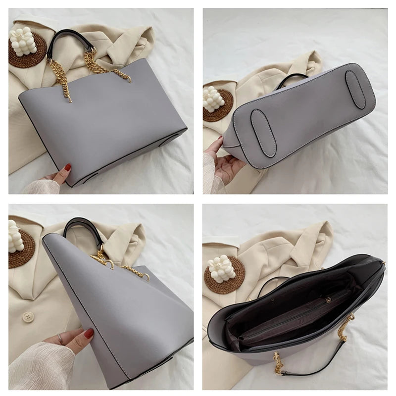 Sac femme elegant gris 