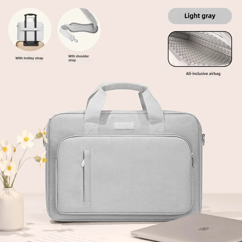 Sac pour ordinateur de femme gris 