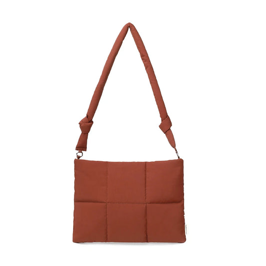 Sacoche ordinateur femme brun 