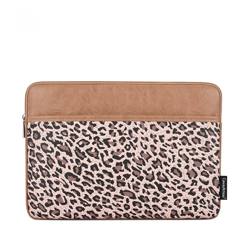 Pochette pour ordinateur léopard