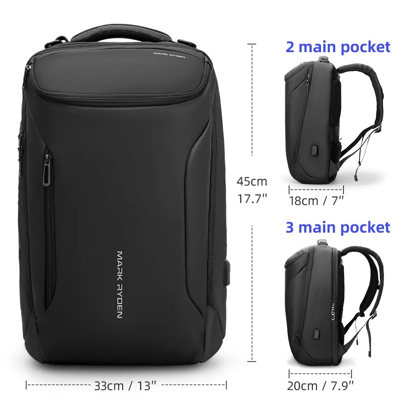 Sac à dos noir pour 17 pouces 