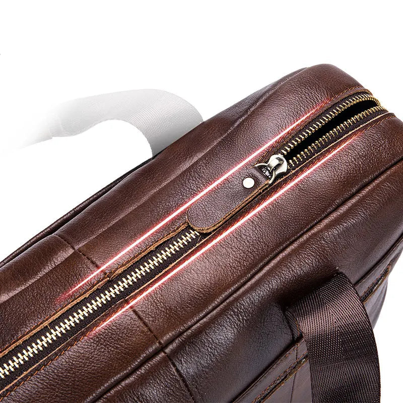 Sacoche en cuir pour ordinateur 